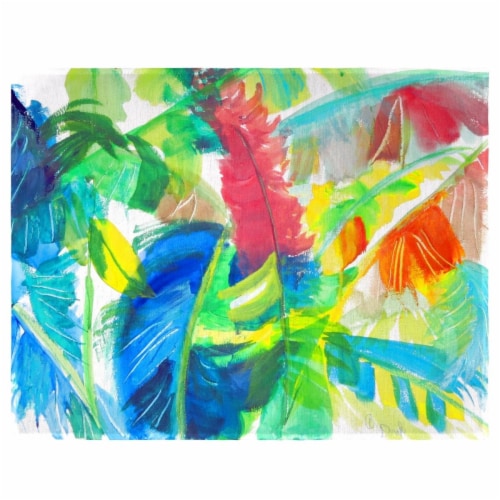 Betsy Drake PM1113 Abstract Palms Place Mat - Set of 4 Perspective: front