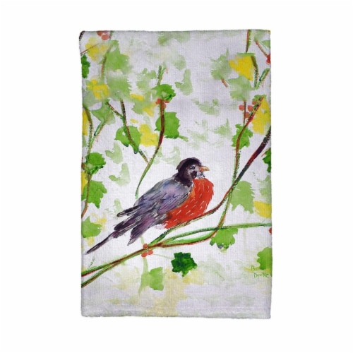 Betsy Drake KT164 Robin Kitchen Towel Perspective: front