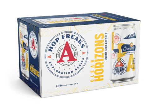 Avery Brewing Co Clear Horizons Bright IPA Craft Beer Perspective: front