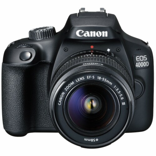 Canon Eos 4000d Kit With 18-55 Iii Lens Digital Slr Camera Perspective: front