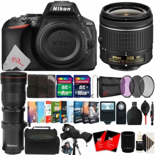 Nikon D5600 DSLR Camera with 18-55mm Lens+24.2MP DX-format CMOS