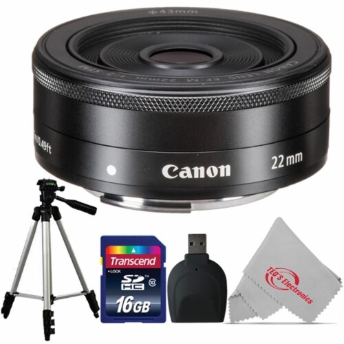 Canon Ef-m 22mm F/2 Stm Moderate Wide-angle Lens Accessory Kit For