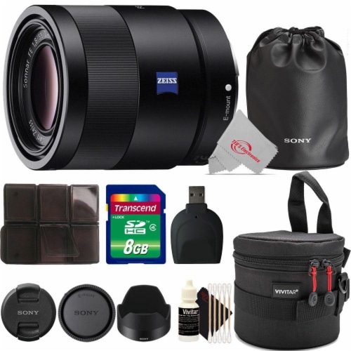 Sony Sonnar T Fe 55mm F/1.8 Za Sel55f18z E-mount + Accessory Kit