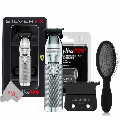 Babyliss Pro Fx Skeleton Cordless Trimmer (silver) With Replacement T-blade  & Brush Gift Set, 1 - Kroger