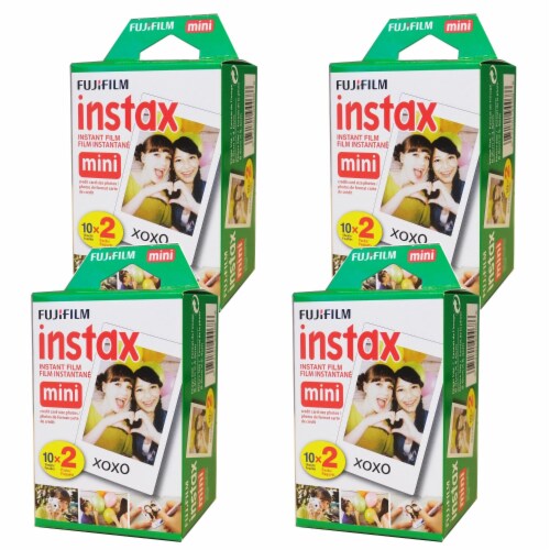 Fujifilm Instax Mini Instant Film 2x10 4 Packs (80 Shots) Perspective: front