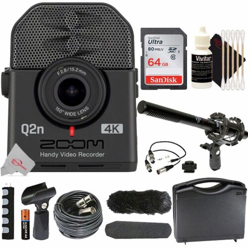 Zoom Q2n-4k Ultra High Definition Handy Video Recorder + Shotgun