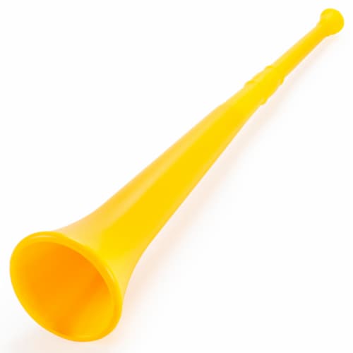 Yellow 26in Plastic Vuvuzela Stadium Horn, Collapses to 14in, 1 each -  Foods Co.