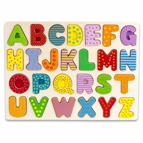 BrybellyHoldings TPUZ-301 Professor Poplars Wooden Alphabet Puzzle Board Perspective: front