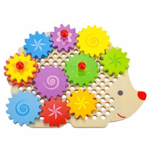BrybellyHoldings TCDG-009 Wooden Wonders Gizmo the Hedgecog Gear Puzzle Perspective: front