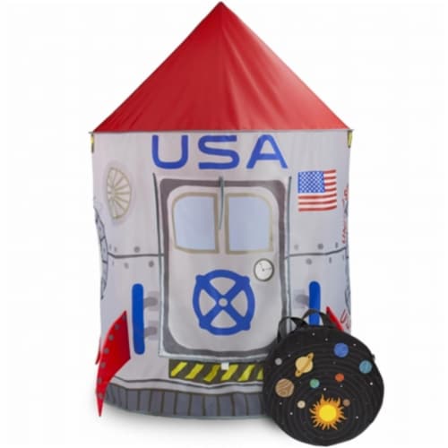 Brybelly Holdings TTNT-003 Space Adventure Roaring Rocket Play Tent Perspective: front