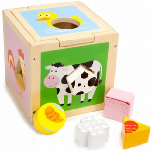Brybelly Holdings TCDG-028 Busy Barnyard Sorting Cube Perspective: front