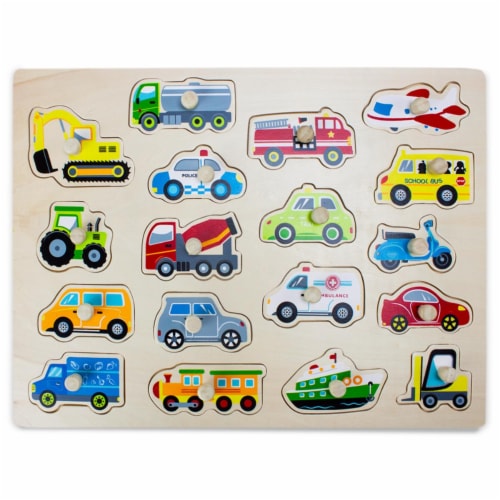 Brybelly TPUZ-307 Jumbo People Movers Peg Puzzle Perspective: front