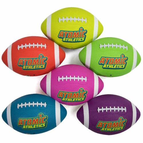 Brybelly SBAL-412 6 Youth Size Neon Footballs Perspective: front