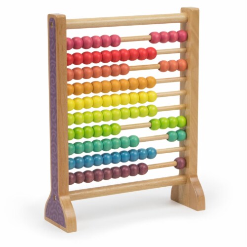 Brybelly TCDG-050 Wooden Abacus Classic Counting Tool Perspective: front