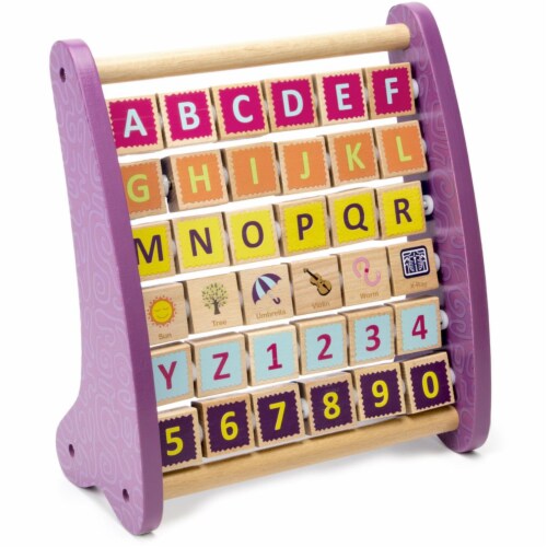 Brybelly TCDG-051 Alph-Abacus Wooden Learning Toy Perspective: front