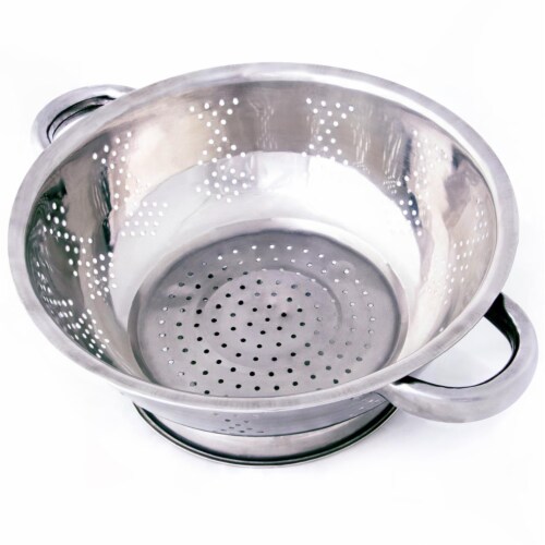 Brybelly KCOL-002 Stainless Steel Kitchen Colander - 2.5 qt Perspective: front