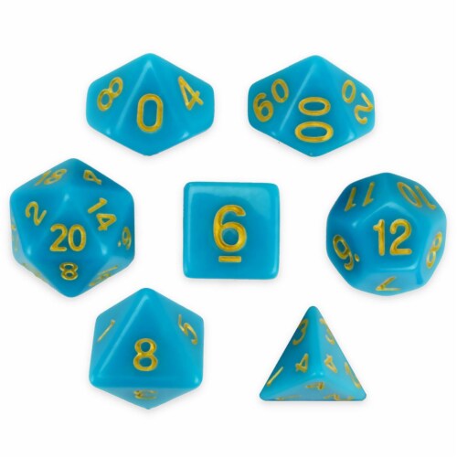 Brybelly GDIC-1141 Polyhedral Dice & Skystone - Set of 7 Perspective: front