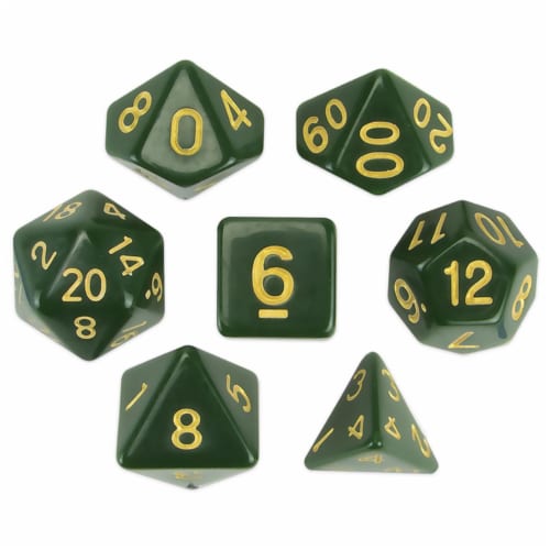 Brybelly GDIC-1143 Polyhedral Dice & Blighted Grove - Set of 7 Perspective: front