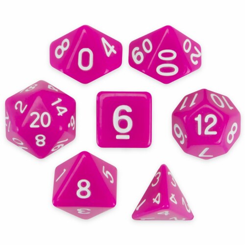 Brybelly GDIC-1146 Polyhedral Dice & Dragonberry -Set of 7 Perspective: front
