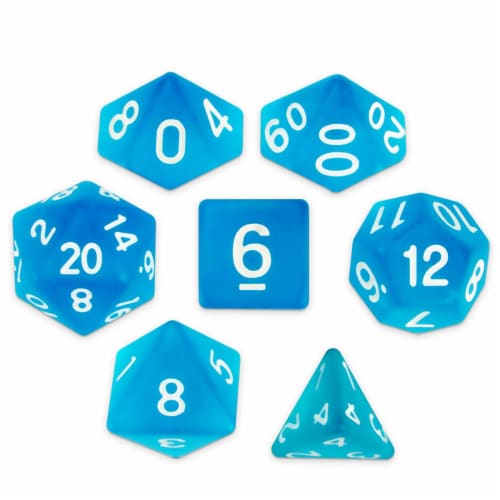 Brybelly GDIC-1157 Polyhedral Dice & Sea Glass -Set of 7 Perspective: front