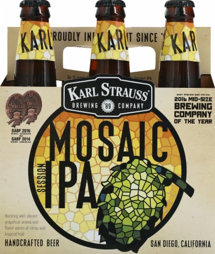 Karl Strauss Brewing Company Mosaic Session IPA Perspective: front