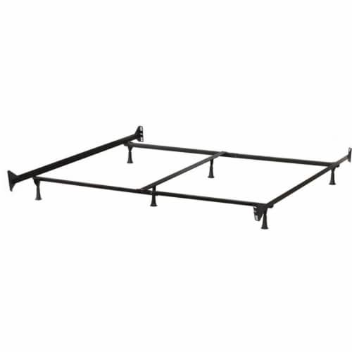 Cal king black shop metal bed frame