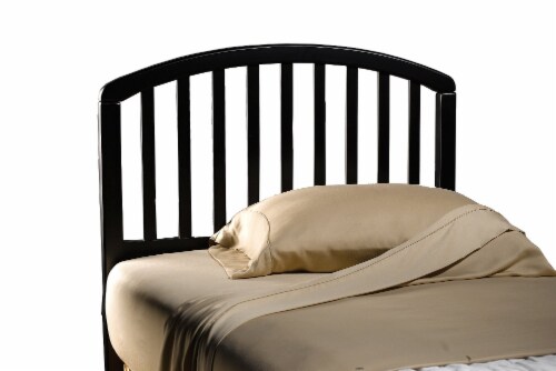 Hillsdale Carolina Headboard - Twin - w/Rails - Black Perspective: front