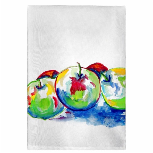 Betsy Drake GT818 Three Apples Guest Towel Perspective: front