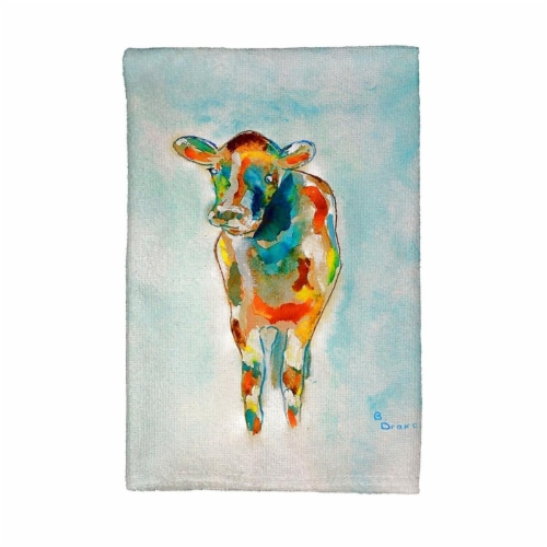 Betsy Drake KT066 Betsys Cow Kitchen Towel Perspective: front