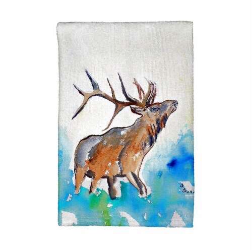 Betsy Drake KT237 Elk Kitchen Towel Perspective: front