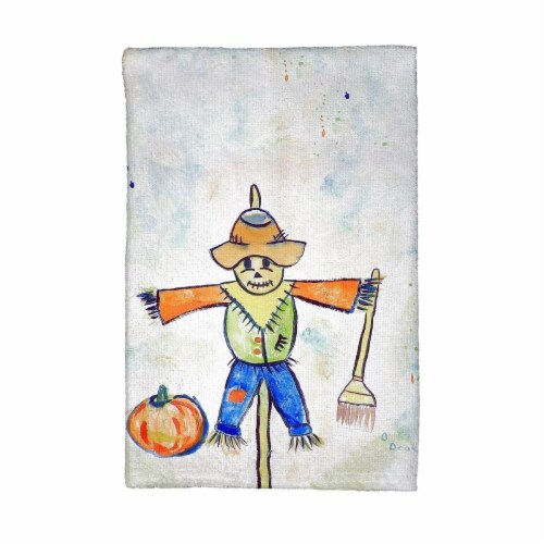 Betsy Drake KT410 Scarecrow Kitchen Towel Perspective: front