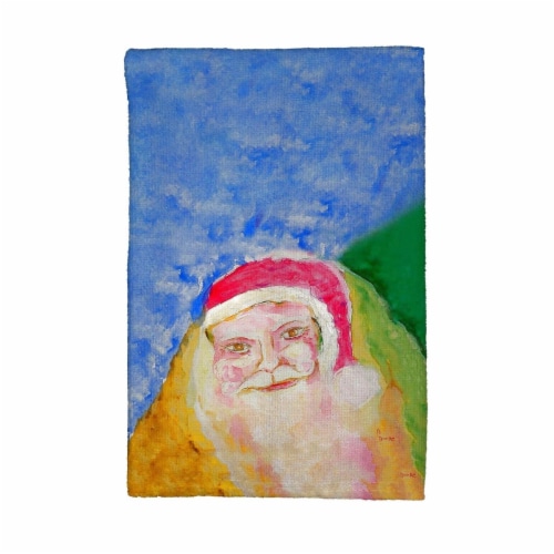 Betsy Drake KT909 Santa Face Kitchen Towel Perspective: front