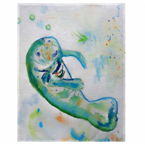 Betsy Drake PM061 14 x 18 in. Manatee Place Mat - Set of 4 Perspective: front