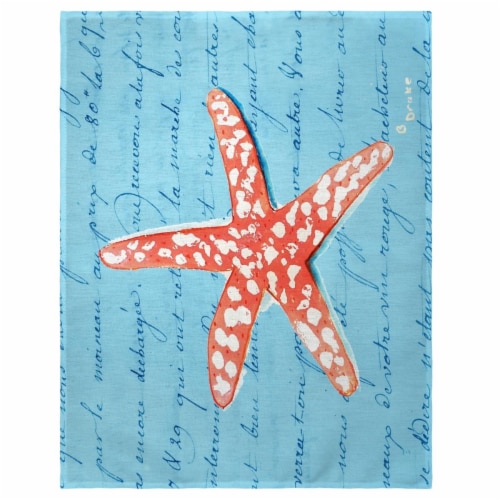 Betsy Drake PM091B 14 x 18 in. Coral Starfish Place Mat - Set of 4 Perspective: front