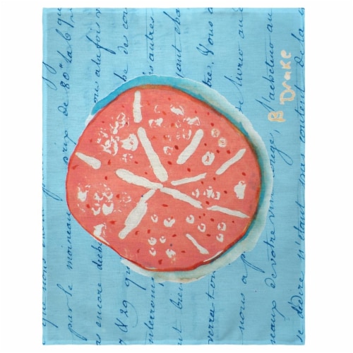 Betsy Drake PM092B 14 x 18 in. Coral Sand Dollar Place Mat - Set of 4 Perspective: front