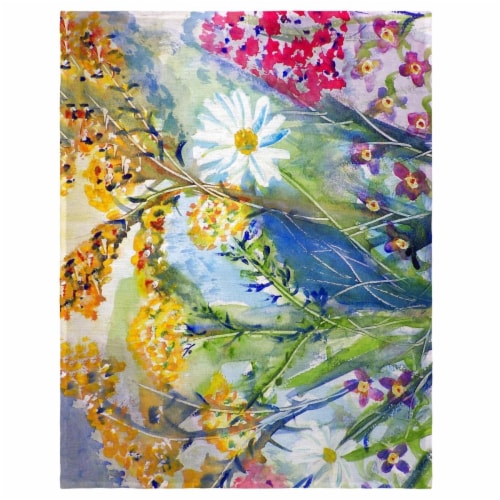 Betsy Drake PM166 14 x 18 in. Wild Flowers Place Mat - Set of 4 Perspective: front