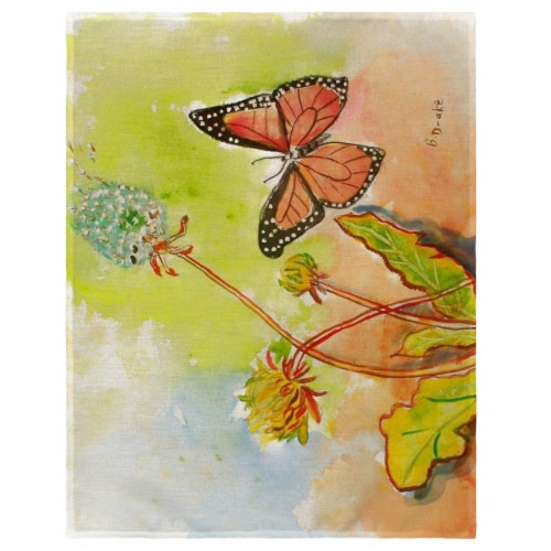 Betsy Drake PM278 14 x 18 in. Betsys Butterfly Place Mat - Set of 4 Perspective: front