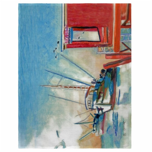 Betsy Drake PM308 14 x 18 in. Shrimp Boat Place Mat - Set of 4 Perspective: front