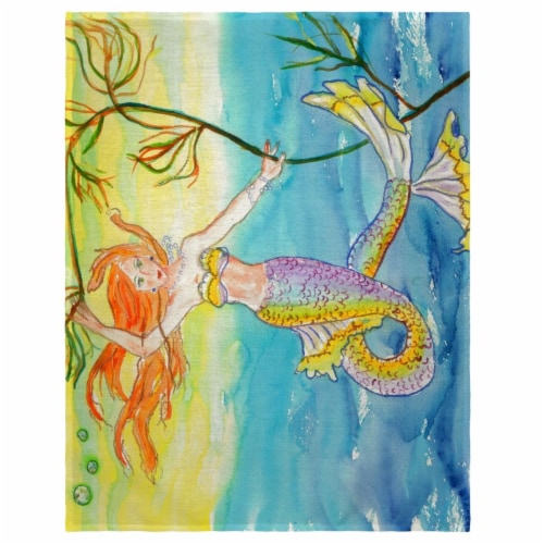 Betsy Drake PM373 14 x 18 in. Betsys Mermaid Place Mat - Set of 4 Perspective: front