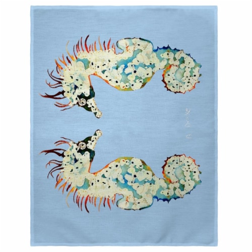 Betsy Drake PM388 14 x 18 in. Betsys Seahorse Place Mat - Set of 4 Perspective: front