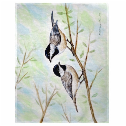 Betsy Drake PM638 14 x 18 in. Dicks Chickadee Place Mat - Set of 4 Perspective: front