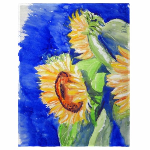 Betsy Drake PM775 14 x 18 in. Rising Sunflower Place Mat - Set of 4 Perspective: front