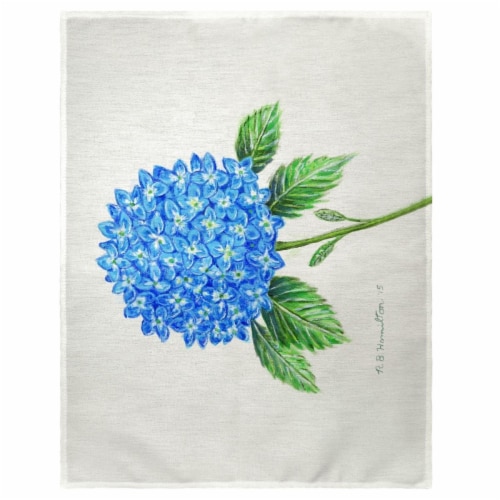 Betsy Drake PM988 14 x 18 in. Dicks Hydrangea Place Mat - Set of 4 Perspective: front