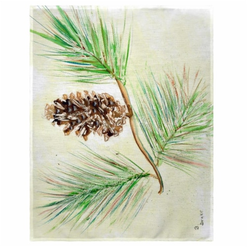 Betsy Drake PM161 14 x 18 in. Betsys Pine Cone Place Mat - Set of 4 Perspective: front