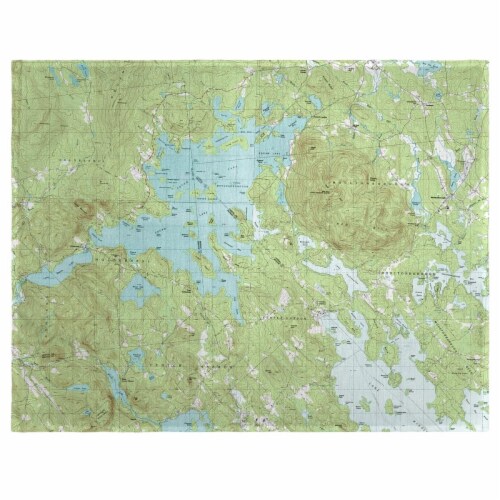 Betsy Drake PM969 14 x 18 in. Squam Lake, NH Nautical Map Place Mat - Set of 4 Perspective: front