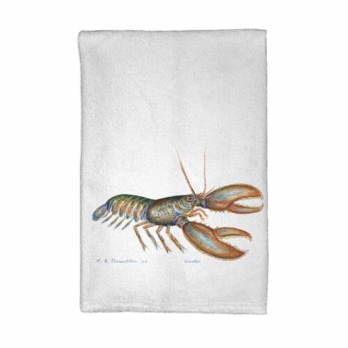 Betsy Drake KT081 Lobster Kitchen Towel Perspective: front