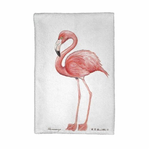 Betsy Drake KT084 Flamingo Kitchen Towel Perspective: front