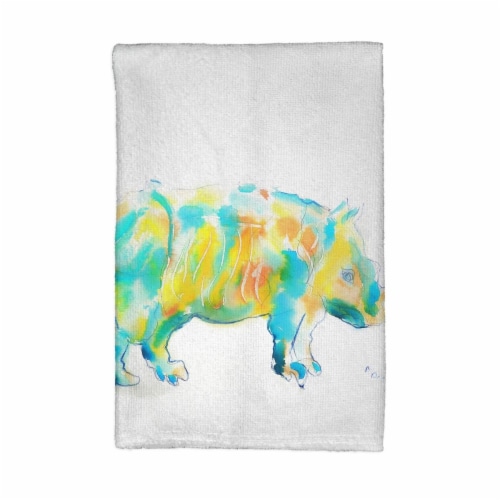 Betsy Drake KT129 Rhino Kitchen Towel Perspective: front