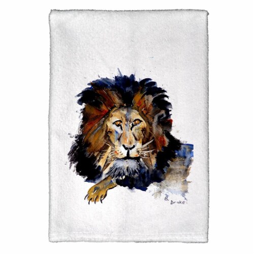 Betsy Drake KT168 Lion Kitchen Towel Perspective: front