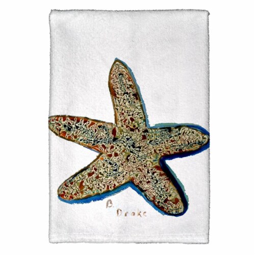 Betsy Drake KT604 Starfish Kitchen Towel Perspective: front